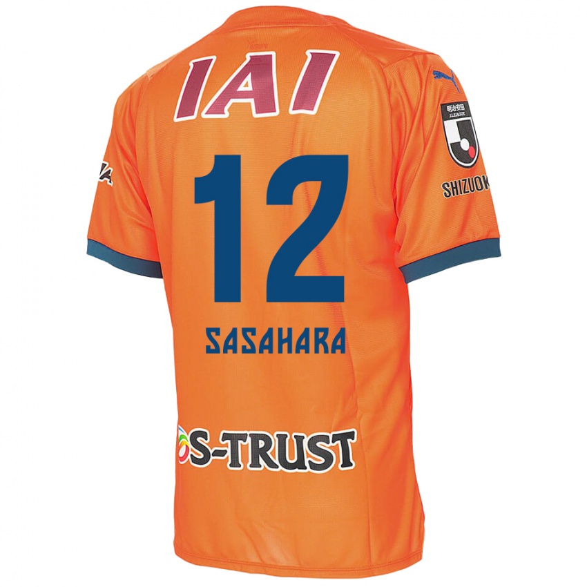 Niño Camiseta Kenshin Sasahara #12 Naranja Azul 1ª Equipación 2024/25 La Camisa México