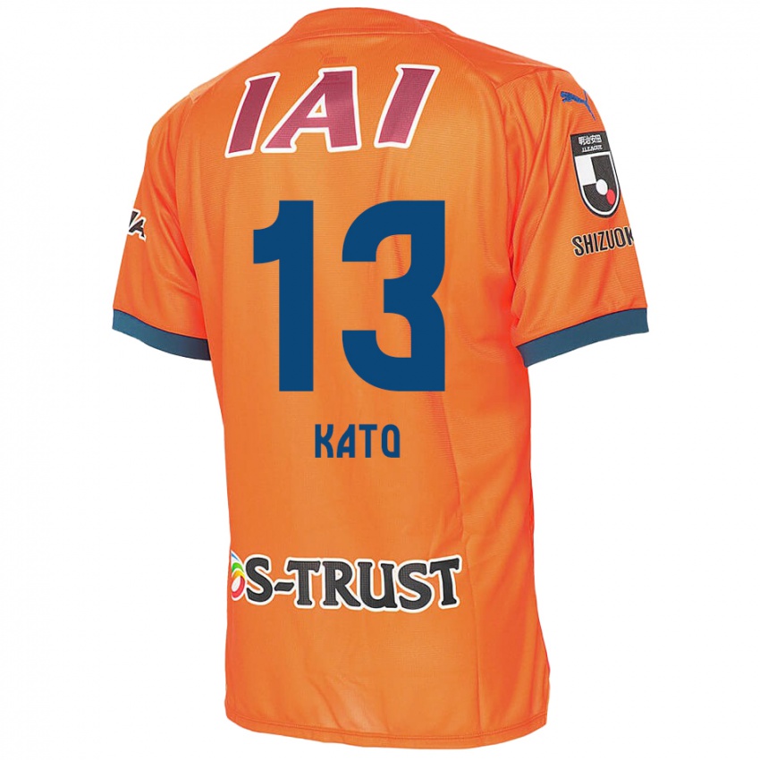 Niño Camiseta Daiya Kato #13 Naranja Azul 1ª Equipación 2024/25 La Camisa México