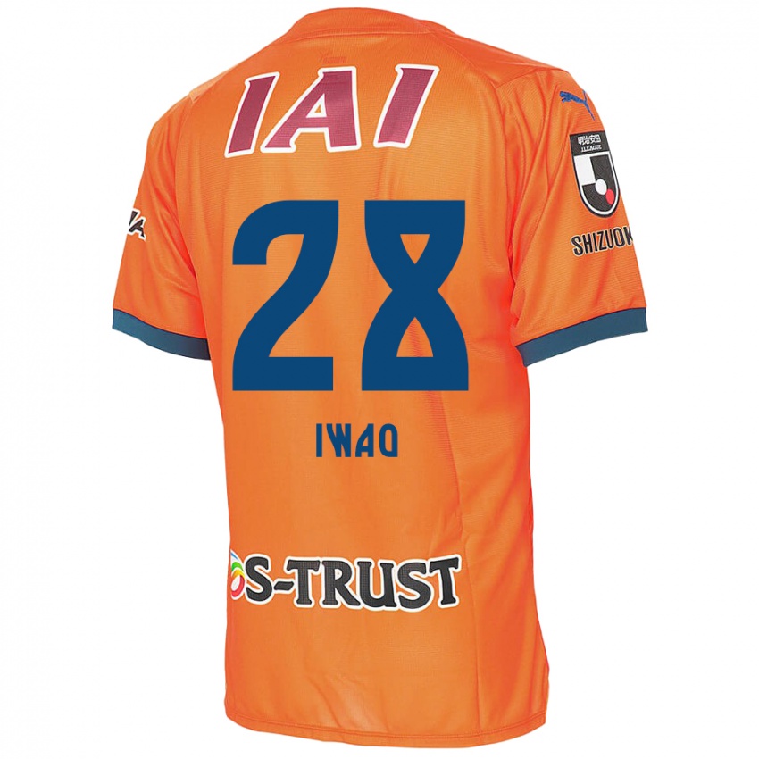 Niño Camiseta Takeru Iwao #28 Naranja Azul 1ª Equipación 2024/25 La Camisa México