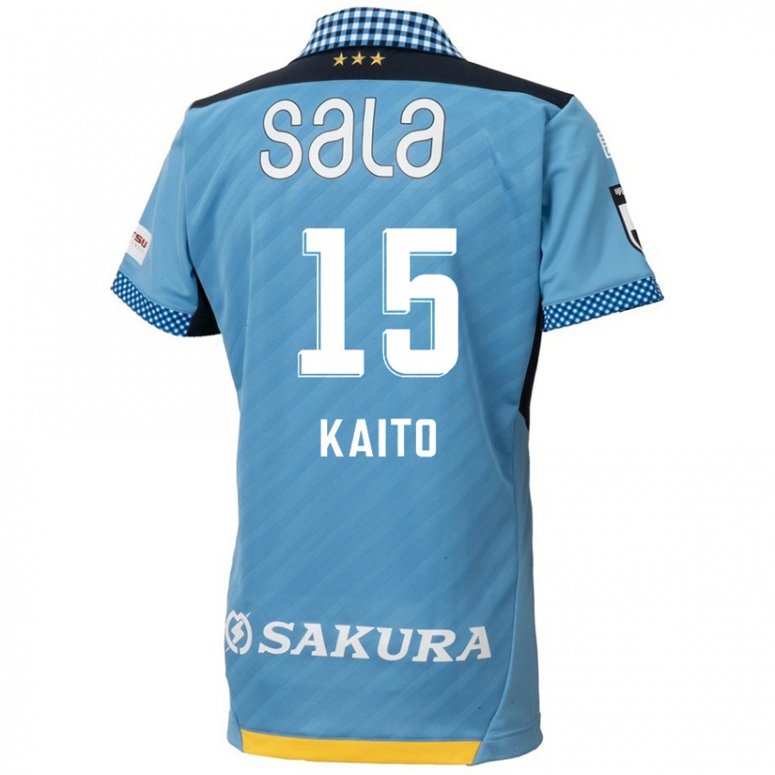 Niño Camiseta Kaito Suzuki #15 Azul Negro 1ª Equipación 2024/25 La Camisa México