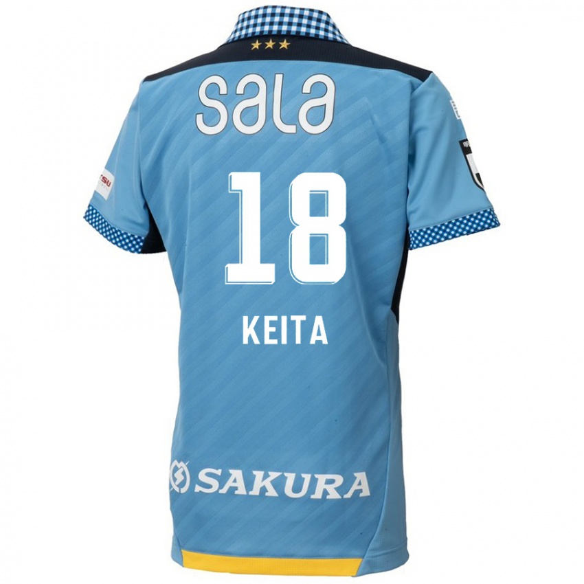 Niño Camiseta Keita Takahata #18 Azul Negro 1ª Equipación 2024/25 La Camisa México