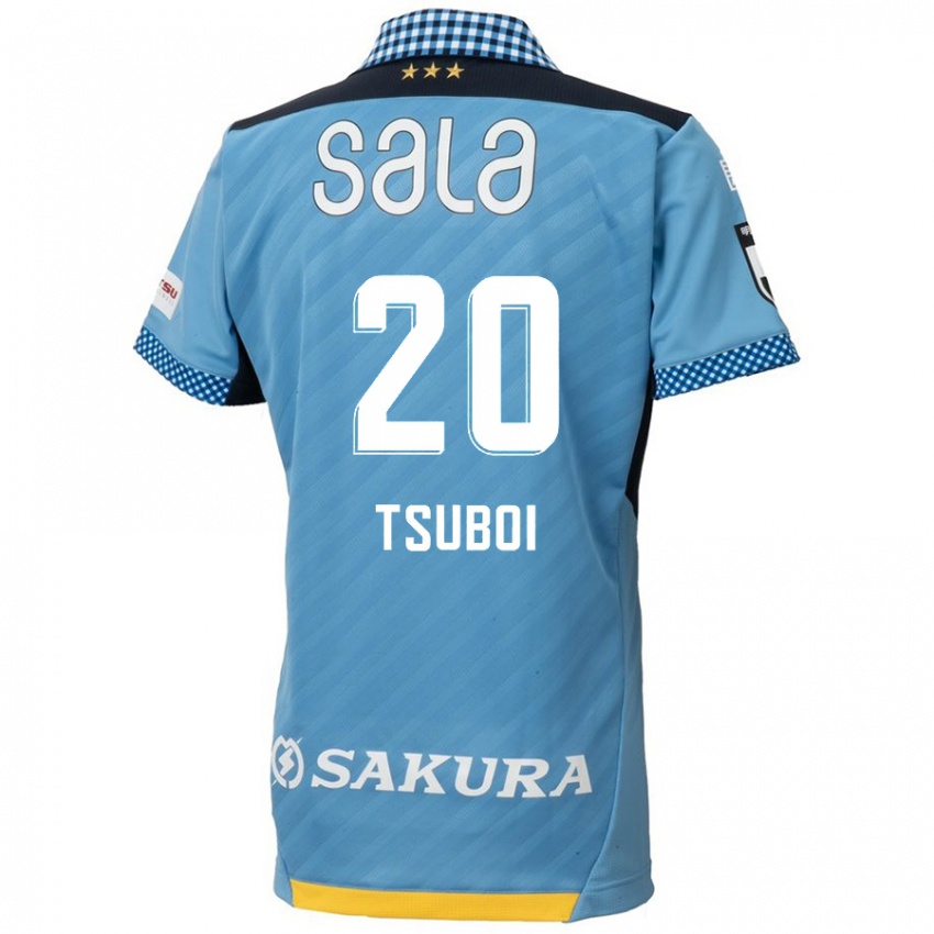 Niño Camiseta Yuya Tsuboi #20 Azul Negro 1ª Equipación 2024/25 La Camisa México