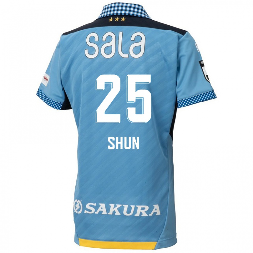 Niño Camiseta Shun Nakamura #25 Azul Negro 1ª Equipación 2024/25 La Camisa México