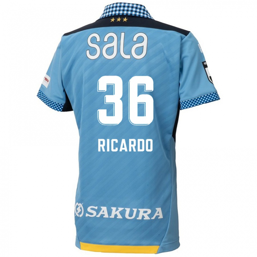 Niño Camiseta Ricardo Graça #36 Azul Negro 1ª Equipación 2024/25 La Camisa México