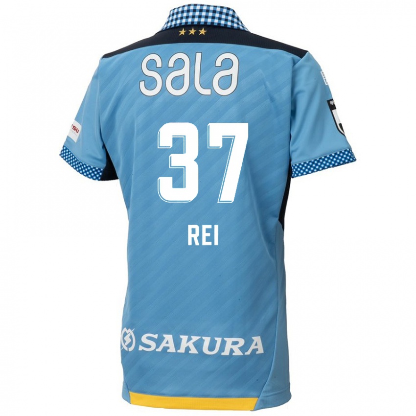 Niño Camiseta Rei Hirakawa #37 Azul Negro 1ª Equipación 2024/25 La Camisa México