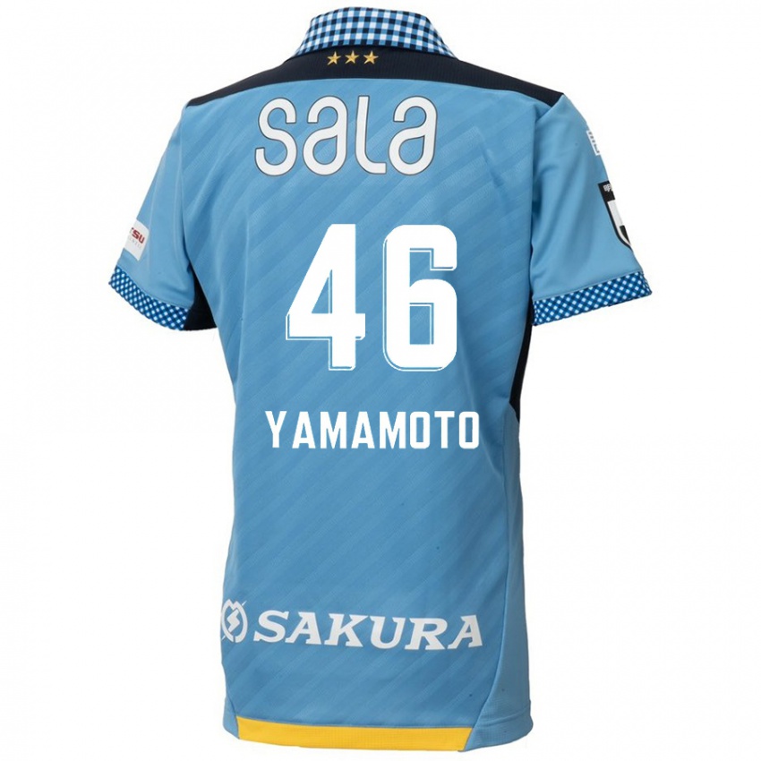 Niño Camiseta Shota Yamamoto #46 Azul Negro 1ª Equipación 2024/25 La Camisa México