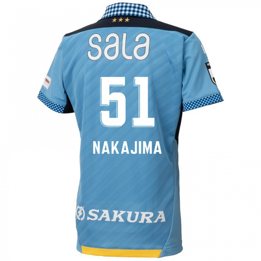 Niño Camiseta Keitaro Nakajima #51 Azul Negro 1ª Equipación 2024/25 La Camisa México