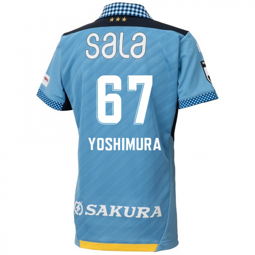 Niño Camiseta Ryusei Yoshimura #67 Azul Negro 1ª Equipación 2024/25 La Camisa México