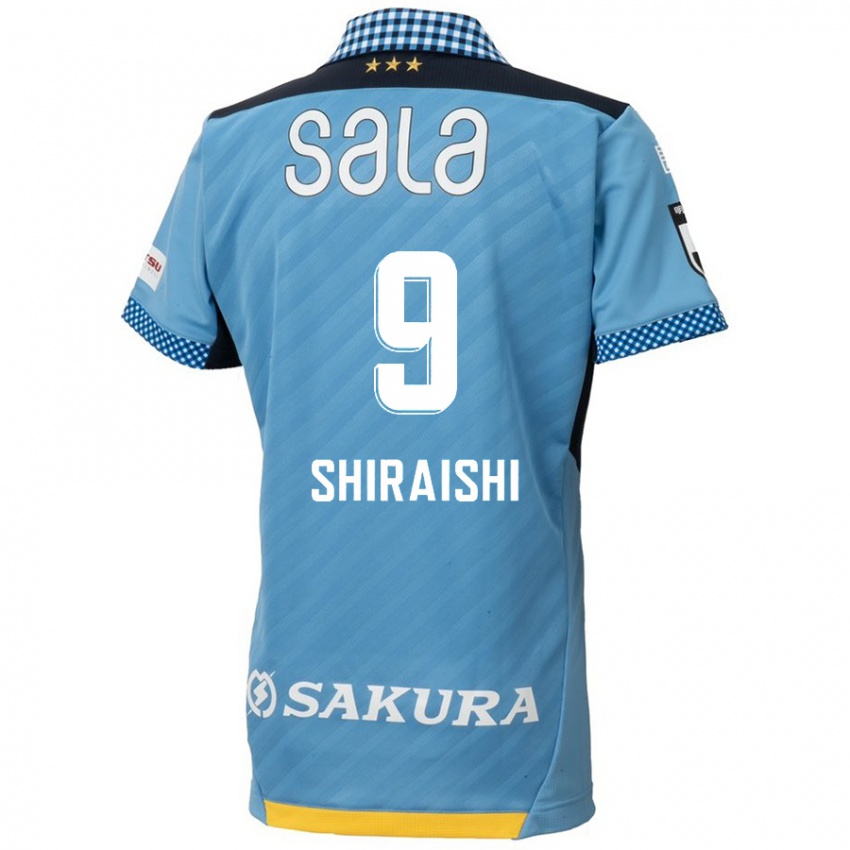 Niño Camiseta Eriya Shiraishi #9 Azul Negro 1ª Equipación 2024/25 La Camisa México