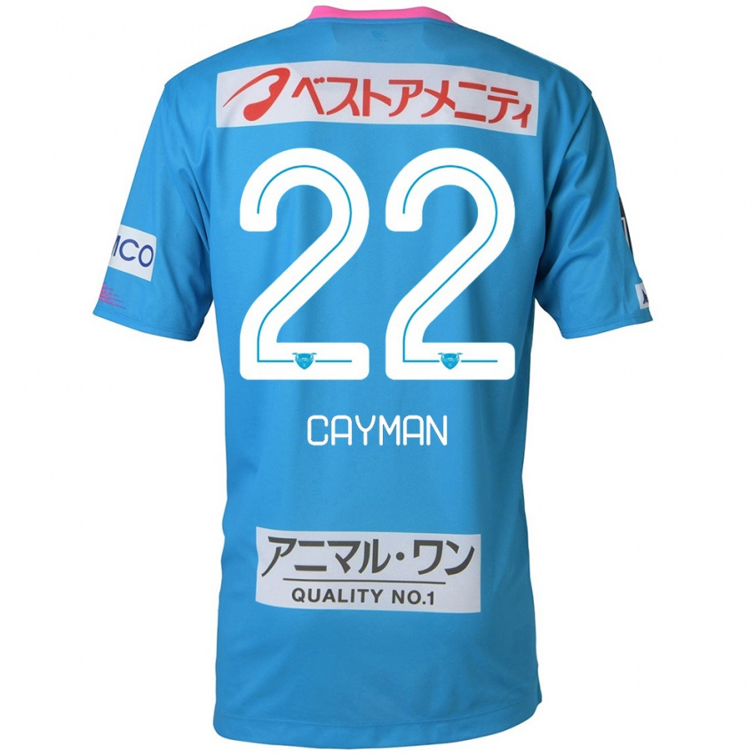 Niño Camiseta Cayman Togashi #22 Azul Rosado 1ª Equipación 2024/25 La Camisa México