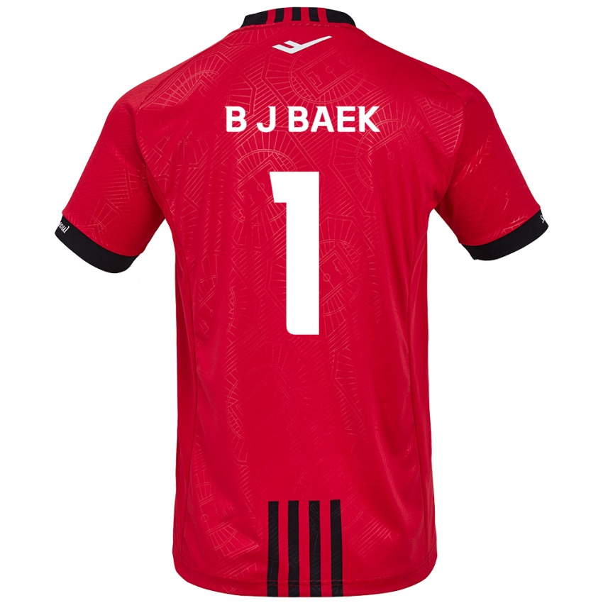 Niño Camiseta Jong-Beom Baek #1 Negro Rojo 1ª Equipación 2024/25 La Camisa México