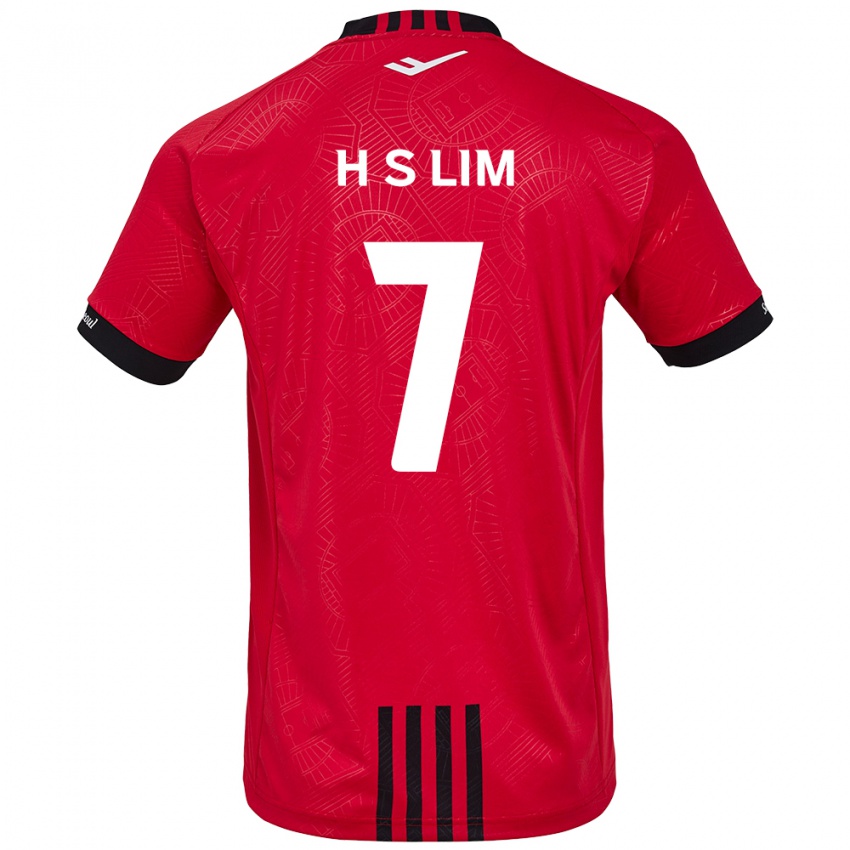 Niño Camiseta Sang-Hyub Lim #7 Negro Rojo 1ª Equipación 2024/25 La Camisa México