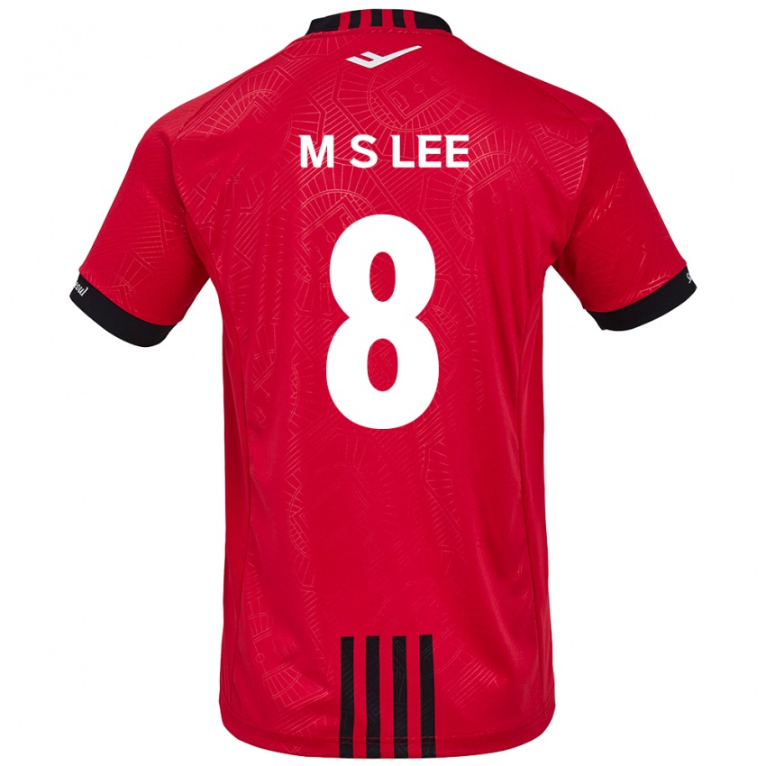 Niño Camiseta Seung-Mo Lee #8 Negro Rojo 1ª Equipación 2024/25 La Camisa México