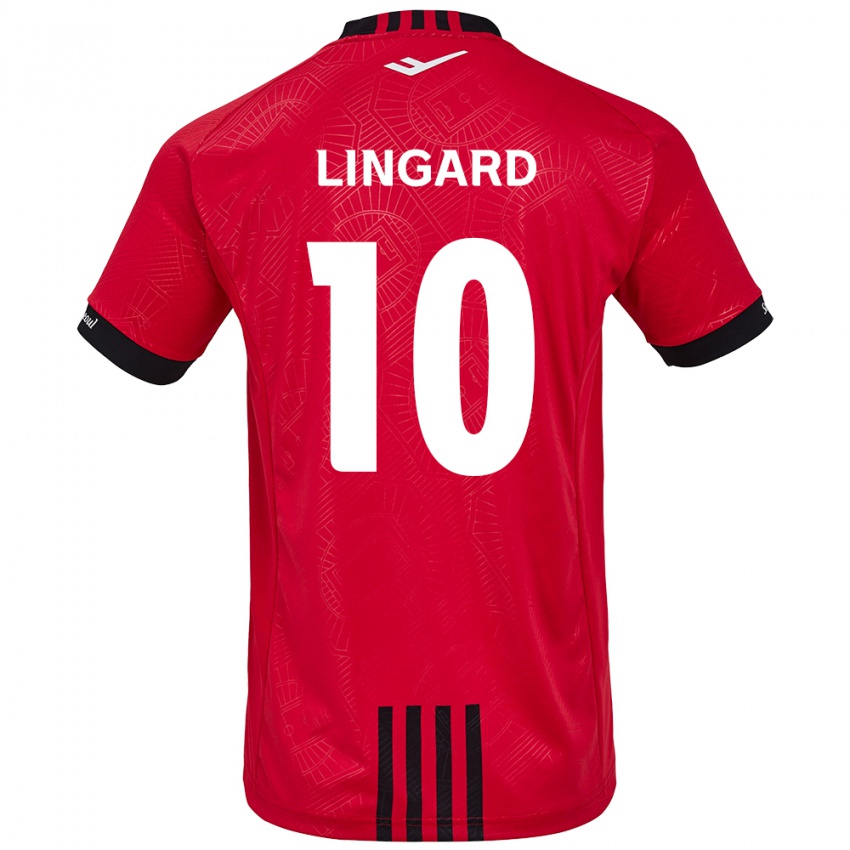 Niño Camiseta Jesse Lingard #10 Negro Rojo 1ª Equipación 2024/25 La Camisa México