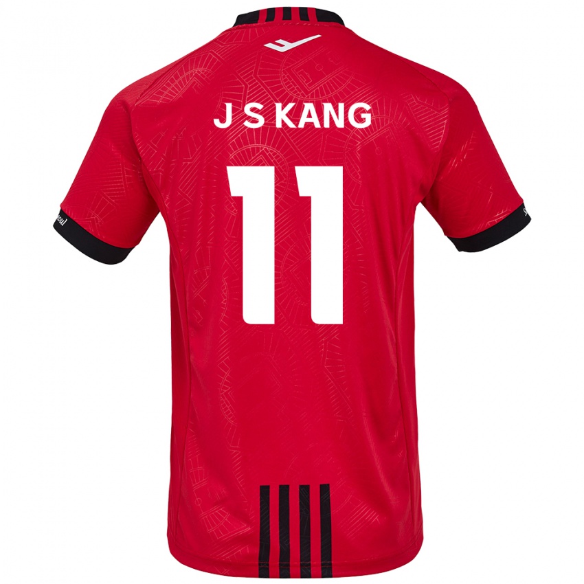 Niño Camiseta Seong-Jin Kang #11 Negro Rojo 1ª Equipación 2024/25 La Camisa México