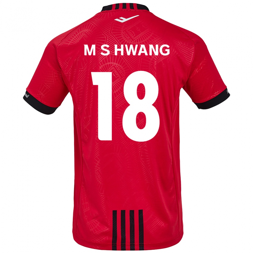 Niño Camiseta Seong-Min Hwang #18 Negro Rojo 1ª Equipación 2024/25 La Camisa México