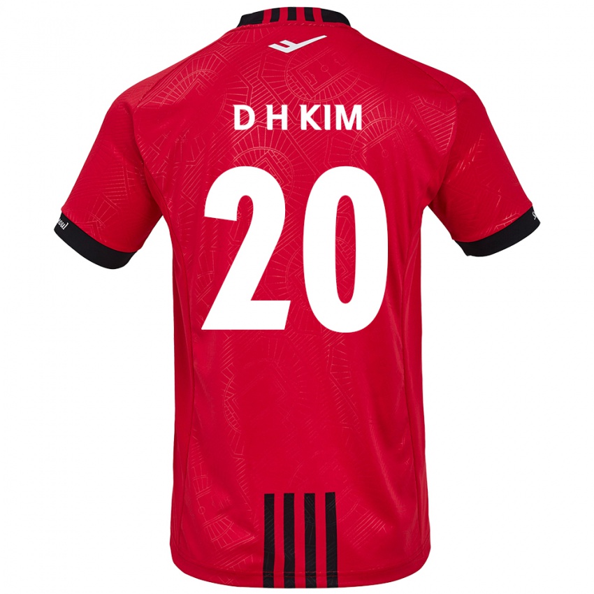 Niño Camiseta Hyeon-Deok Kim #20 Negro Rojo 1ª Equipación 2024/25 La Camisa México