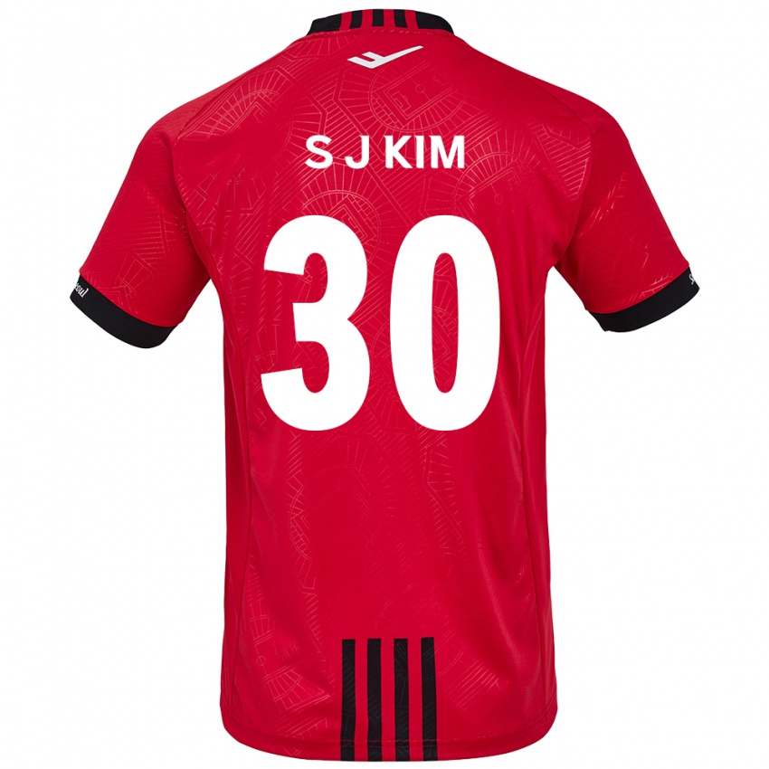 Niño Camiseta Ju-Sung Kim #30 Negro Rojo 1ª Equipación 2024/25 La Camisa México