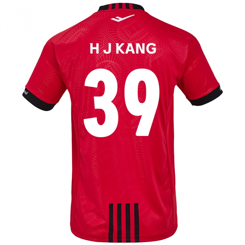 Niño Camiseta Ju-Hyeok Kang #39 Negro Rojo 1ª Equipación 2024/25 La Camisa México