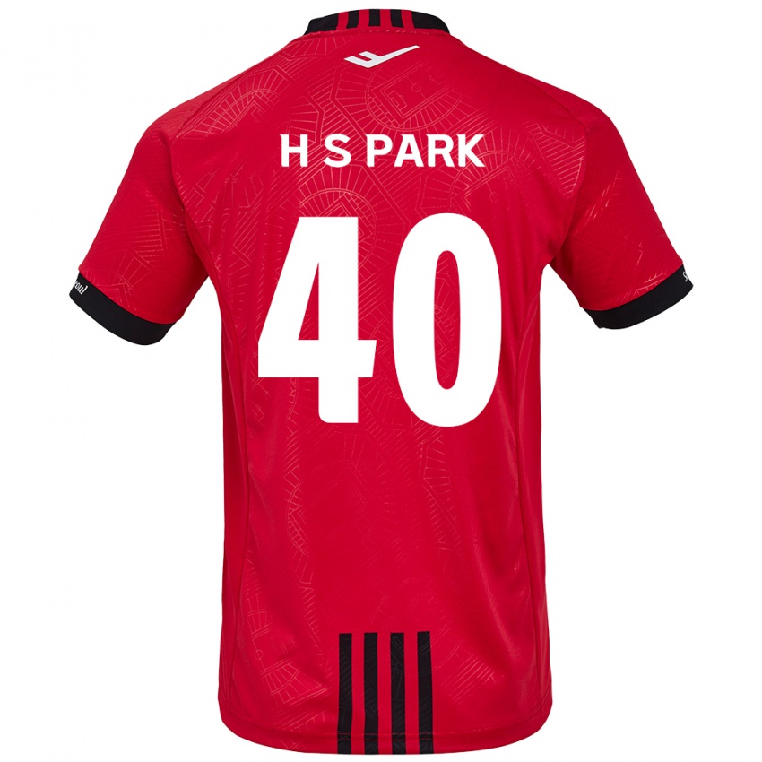 Niño Camiseta Seong-Hun Park #40 Negro Rojo 1ª Equipación 2024/25 La Camisa México