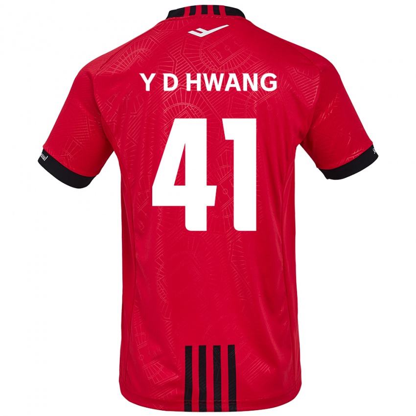 Niño Camiseta Do-Yoon Hwang #41 Negro Rojo 1ª Equipación 2024/25 La Camisa México