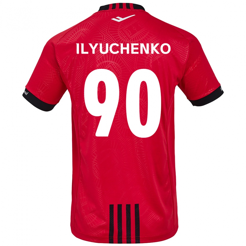 Niño Camiseta Stanislav Ilyuchenko #90 Negro Rojo 1ª Equipación 2024/25 La Camisa México