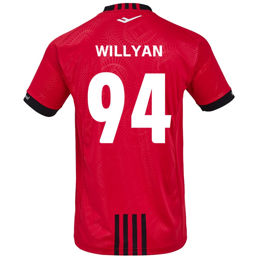 Niño Camiseta Willyan #94 Negro Rojo 1ª Equipación 2024/25 La Camisa México