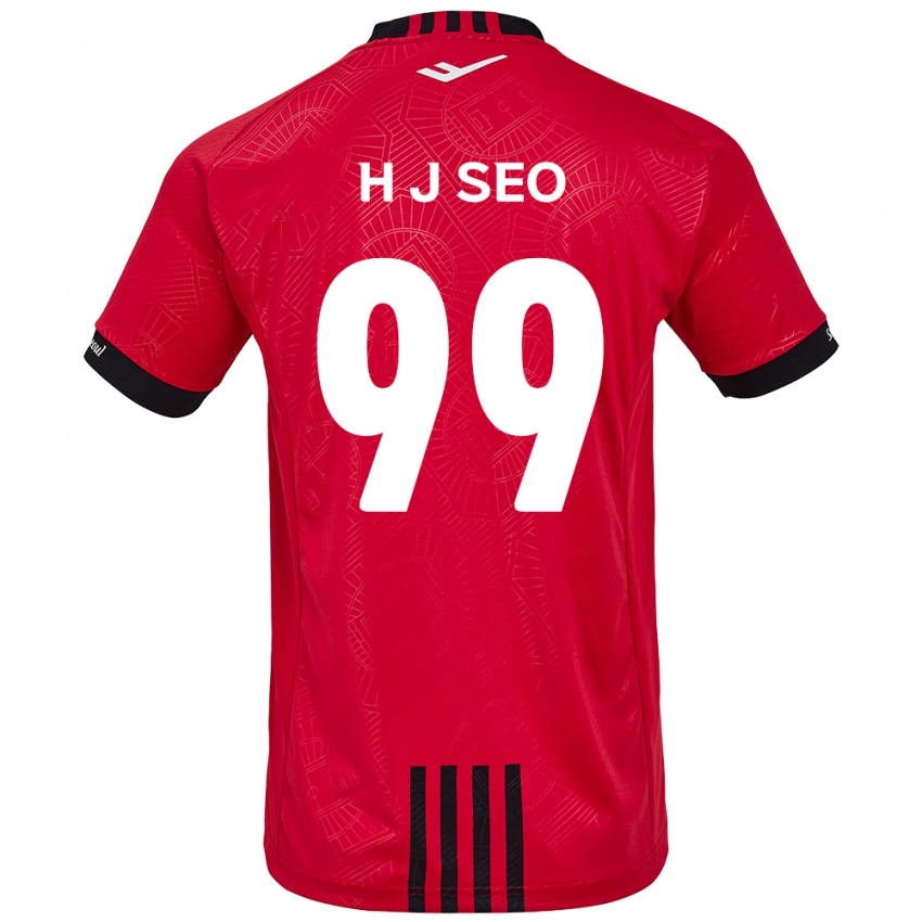 Niño Camiseta Ju-Hwan Seo #99 Negro Rojo 1ª Equipación 2024/25 La Camisa México