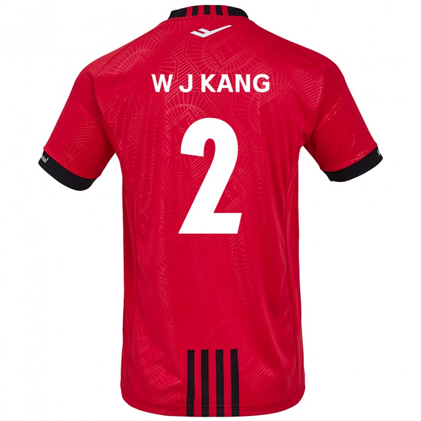 Niño Camiseta Jae-Won Kang #2 Negro Rojo 1ª Equipación 2024/25 La Camisa México