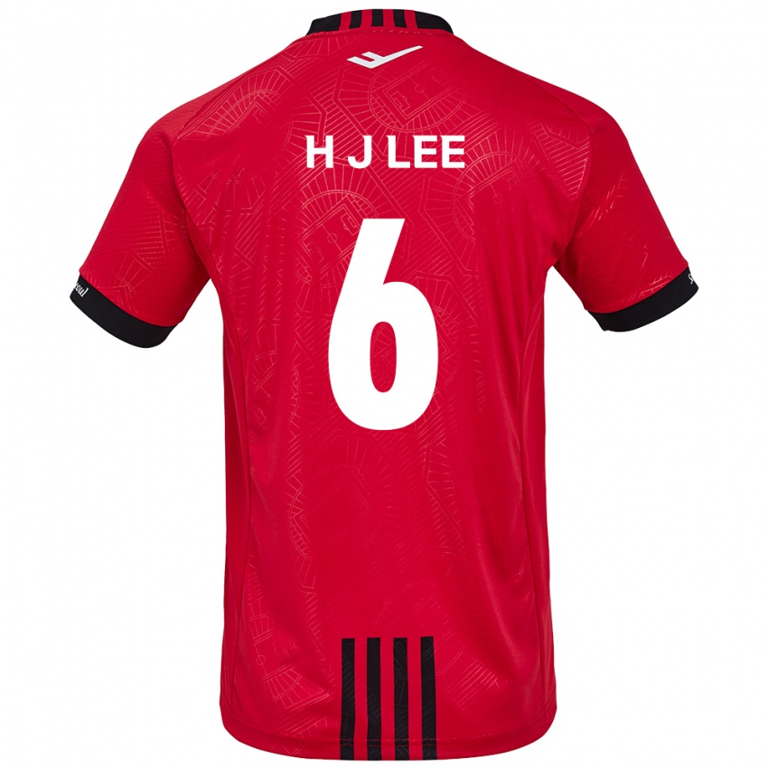 Niño Camiseta Ju-Hwan Lee #6 Negro Rojo 1ª Equipación 2024/25 La Camisa México