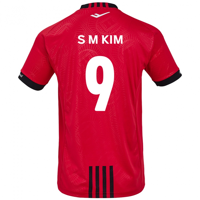 Niño Camiseta Min-Sung Kim #9 Negro Rojo 1ª Equipación 2024/25 La Camisa México