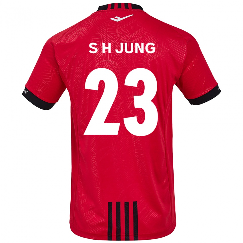 Niño Camiseta Hyeon-Soo Jung #23 Negro Rojo 1ª Equipación 2024/25 La Camisa México