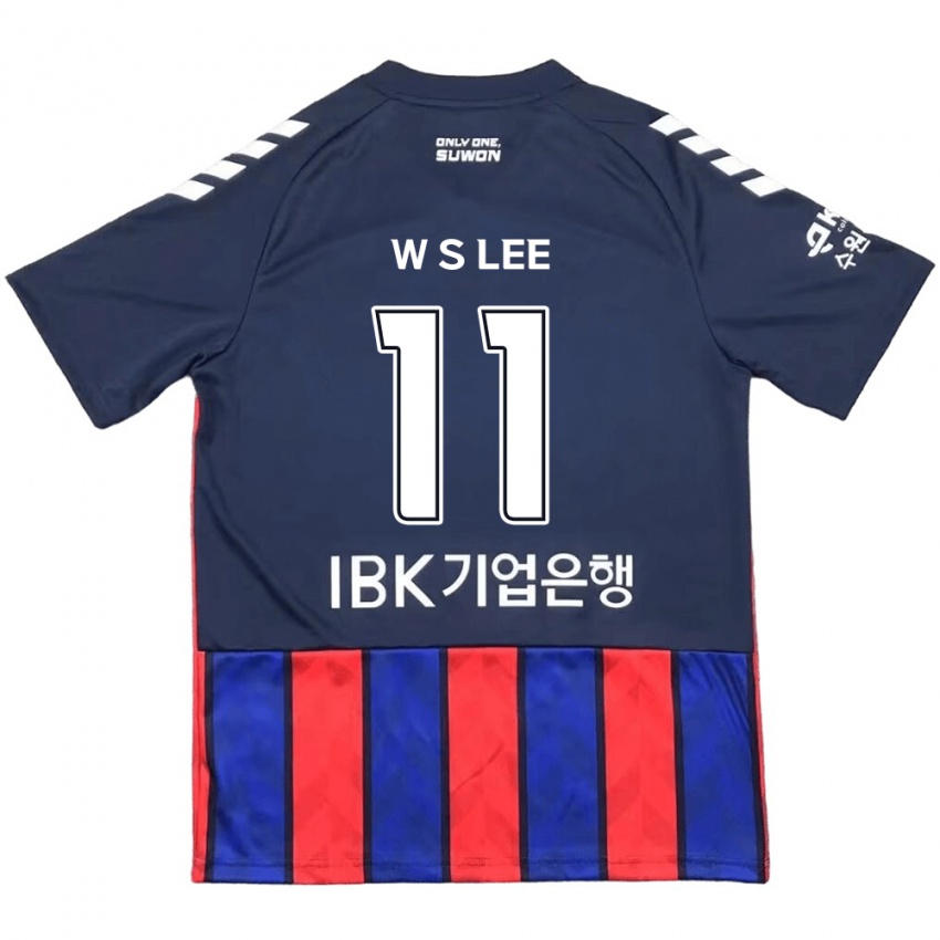 Niño Camiseta Seung-Woo Lee #11 Azul Rojo 1ª Equipación 2024/25 La Camisa México