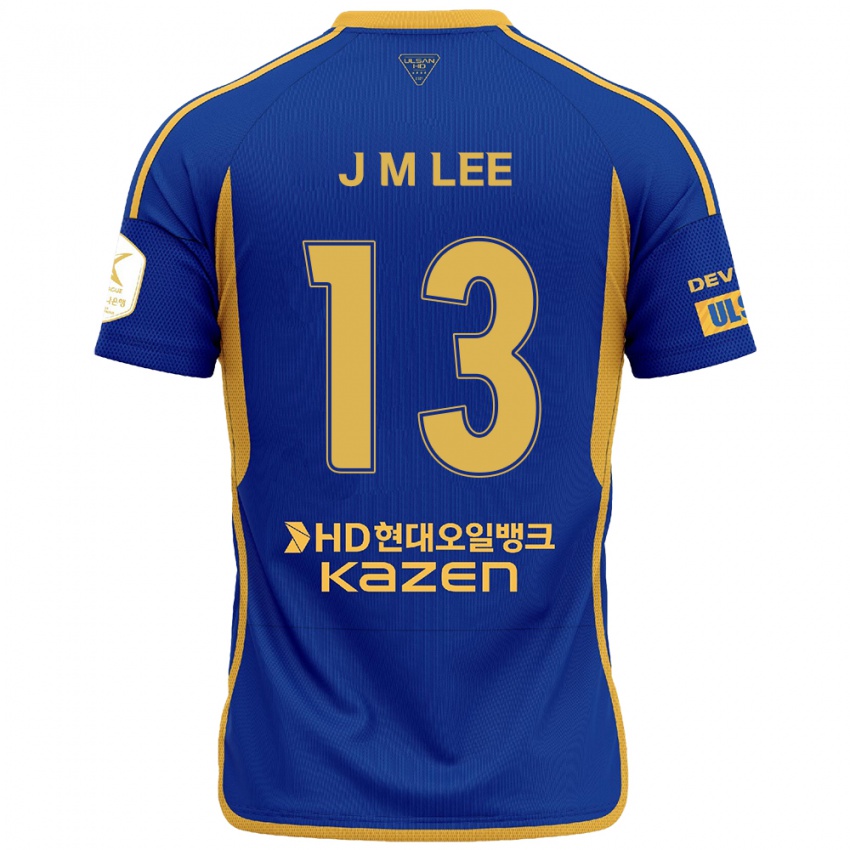 Niño Camiseta Myung-Jae Lee #13 Azul Amarillo 1ª Equipación 2024/25 La Camisa México