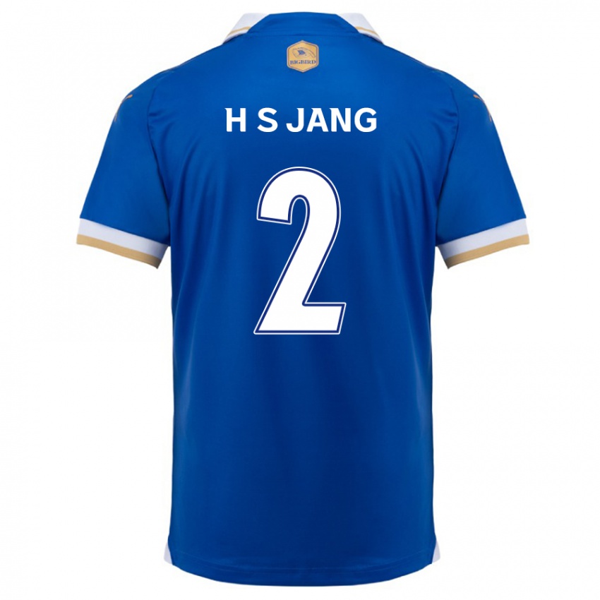 Niño Camiseta Seok-Hwan Jang #2 Azul Blanco 1ª Equipación 2024/25 La Camisa México