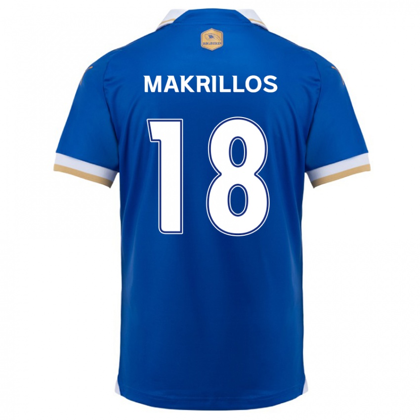 Niño Camiseta Peter Makrillos #18 Azul Blanco 1ª Equipación 2024/25 La Camisa México