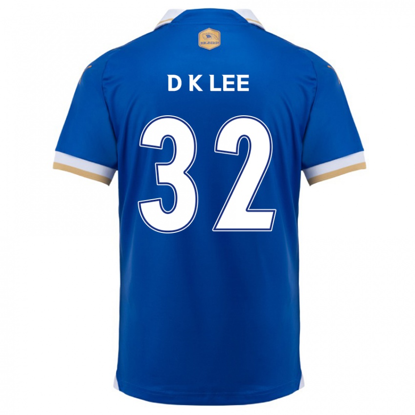 Niño Camiseta Kyu-Dong Lee #32 Azul Blanco 1ª Equipación 2024/25 La Camisa México