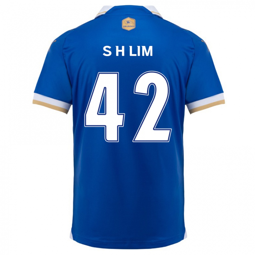 Niño Camiseta Hyun-Sub Lim #42 Azul Blanco 1ª Equipación 2024/25 La Camisa México