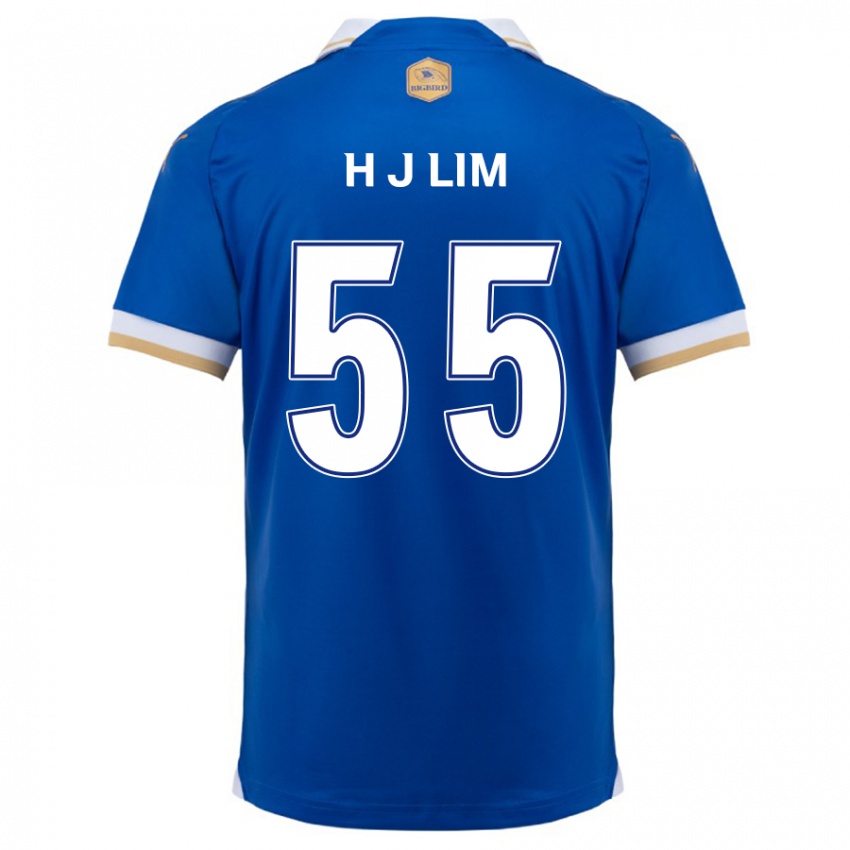 Niño Camiseta Ji-Hoon Lim #55 Azul Blanco 1ª Equipación 2024/25 La Camisa México