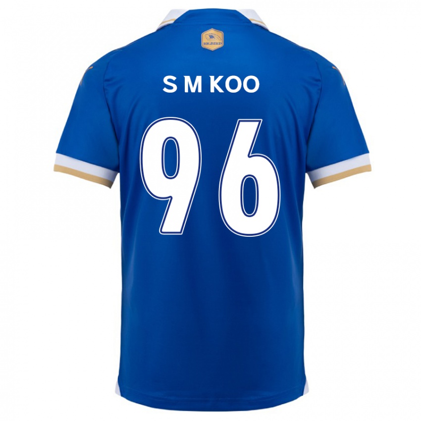 Niño Camiseta Min-Seo Koo #96 Azul Blanco 1ª Equipación 2024/25 La Camisa México