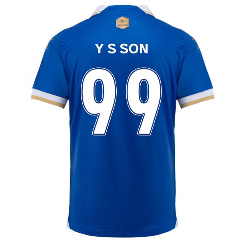 Niño Camiseta Suk-Yong Son #99 Azul Blanco 1ª Equipación 2024/25 La Camisa México