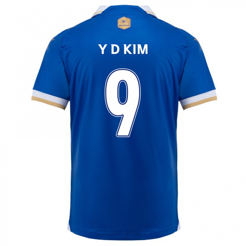 Niño Camiseta Dong-Yeon Kim #9 Azul Blanco 1ª Equipación 2024/25 La Camisa México