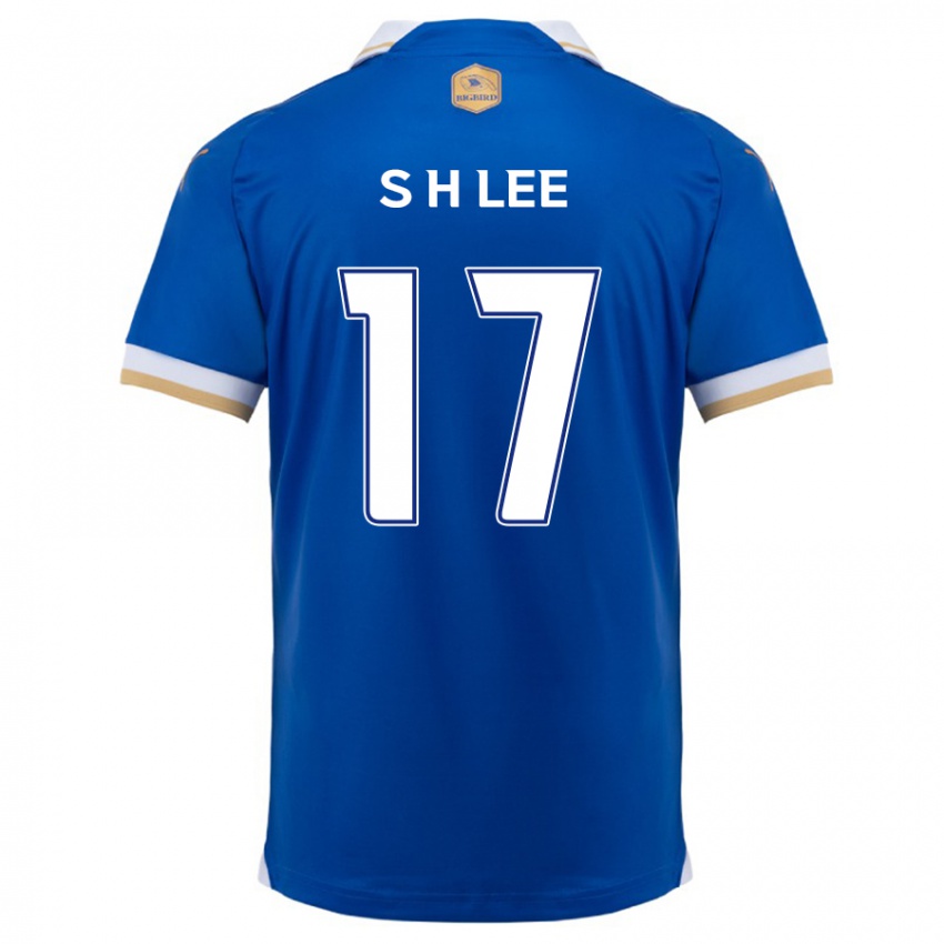 Niño Camiseta Hyun-Seo Lee #17 Azul Blanco 1ª Equipación 2024/25 La Camisa México