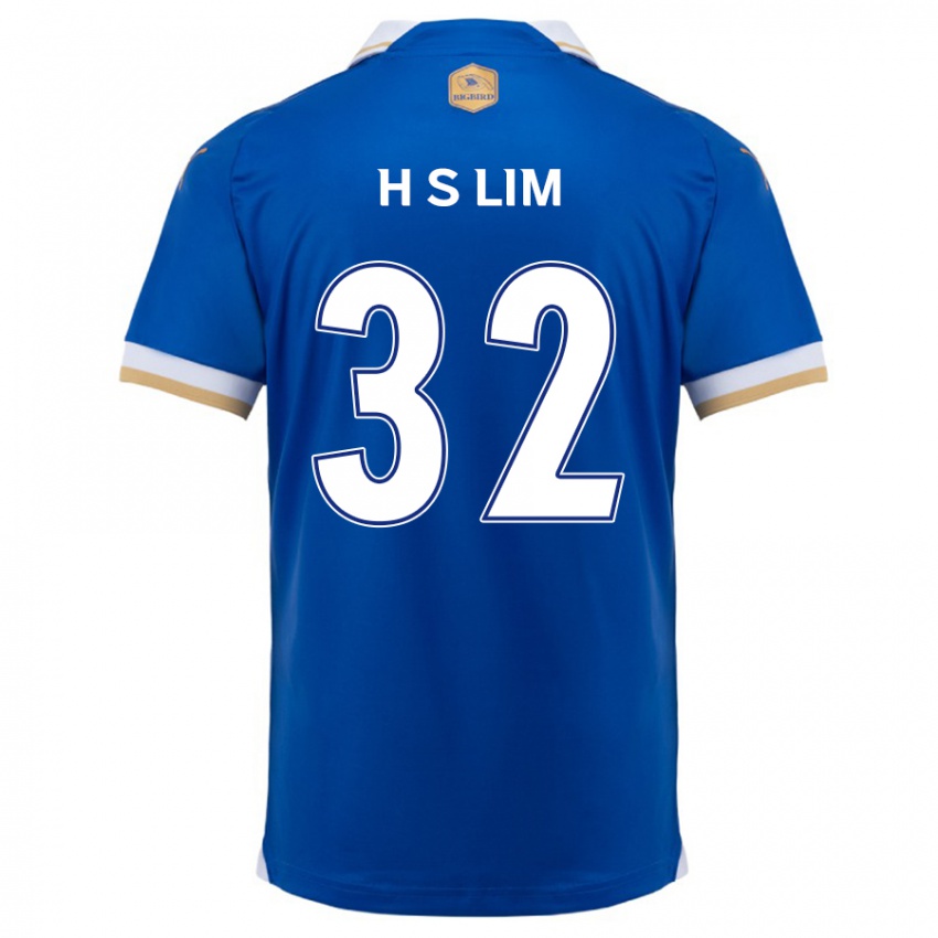 Niño Camiseta Seong-Hyeon Lim #32 Azul Blanco 1ª Equipación 2024/25 La Camisa México