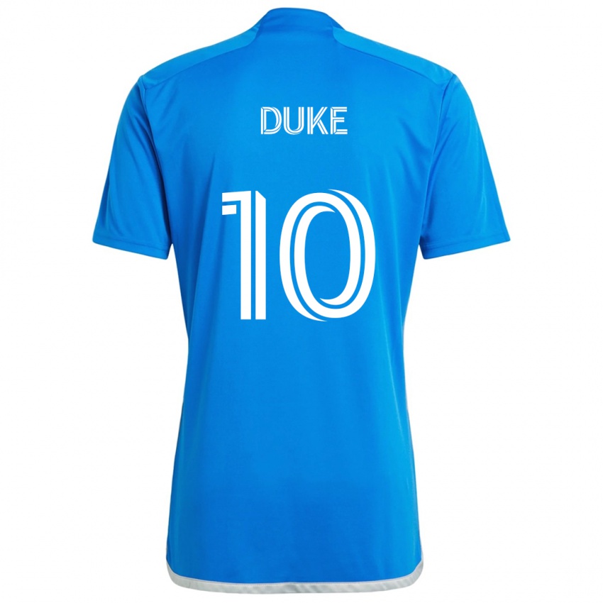 Niño Camiseta Bryce Duke #10 Azul Blanco 1ª Equipación 2024/25 La Camisa México