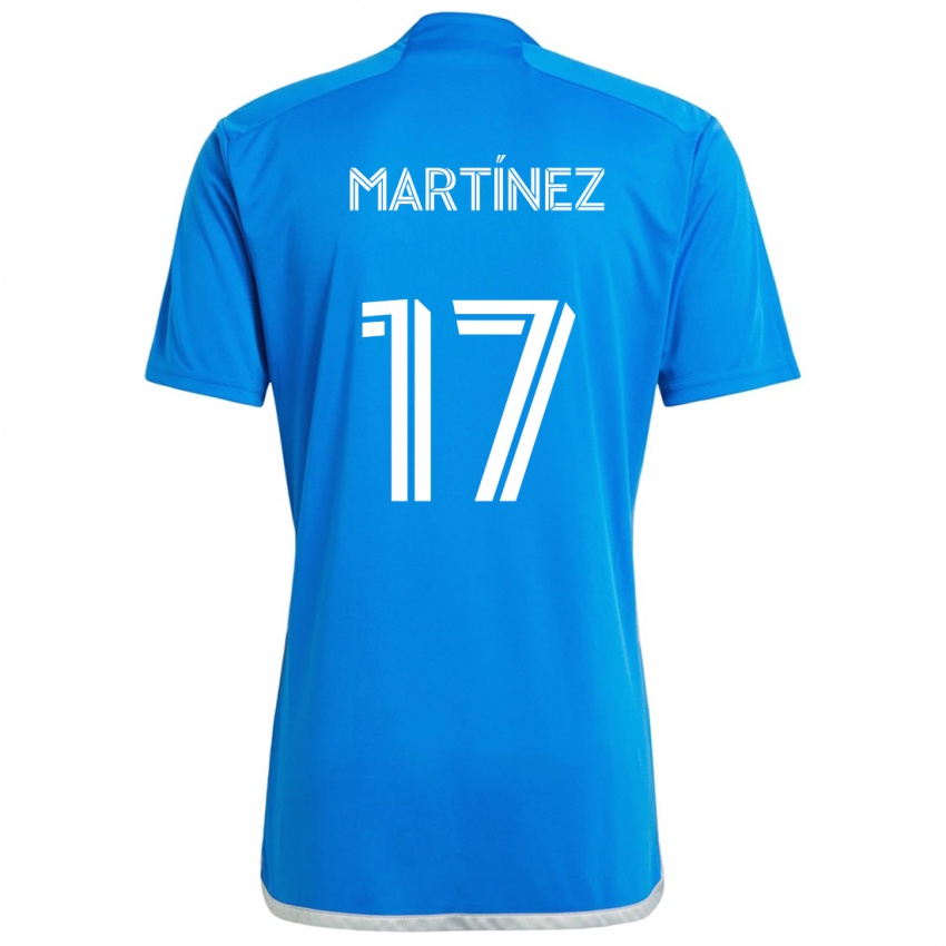 Niño Camiseta Josef Martínez #17 Azul Blanco 1ª Equipación 2024/25 La Camisa México