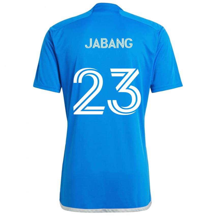 Niño Camiseta Ousman Jabang #23 Azul Blanco 1ª Equipación 2024/25 La Camisa México