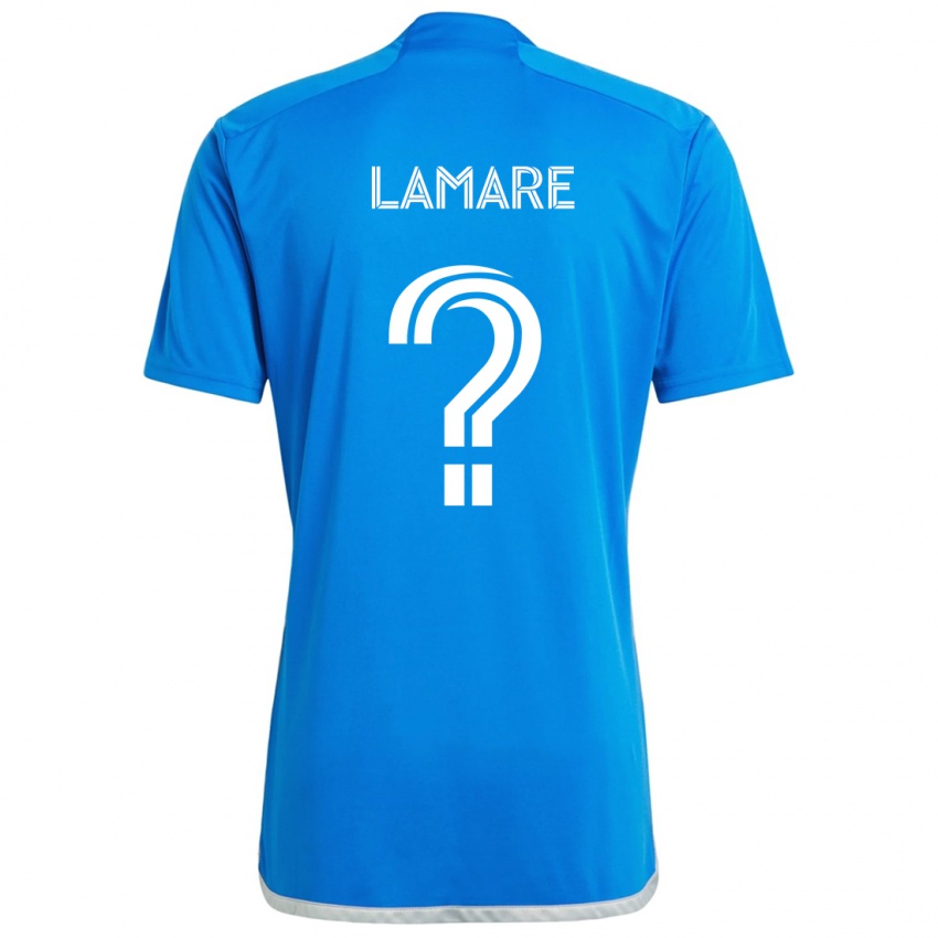 Niño Camiseta Samuel Lamare #0 Azul Blanco 1ª Equipación 2024/25 La Camisa México