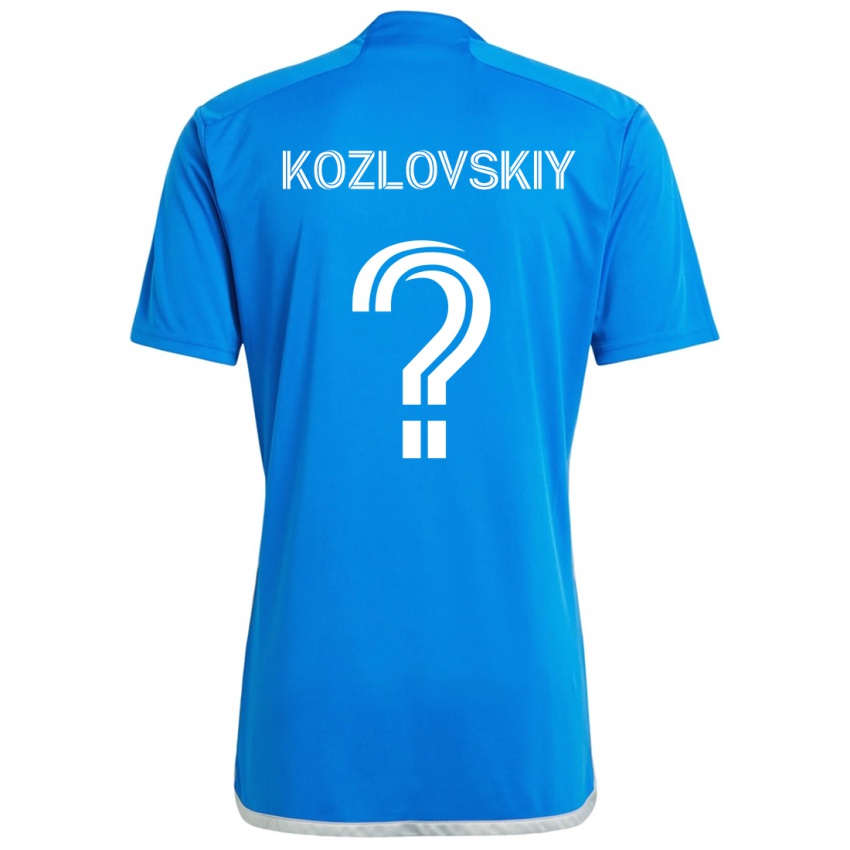 Niño Camiseta Sergei Kozlovskiy #0 Azul Blanco 1ª Equipación 2024/25 La Camisa México