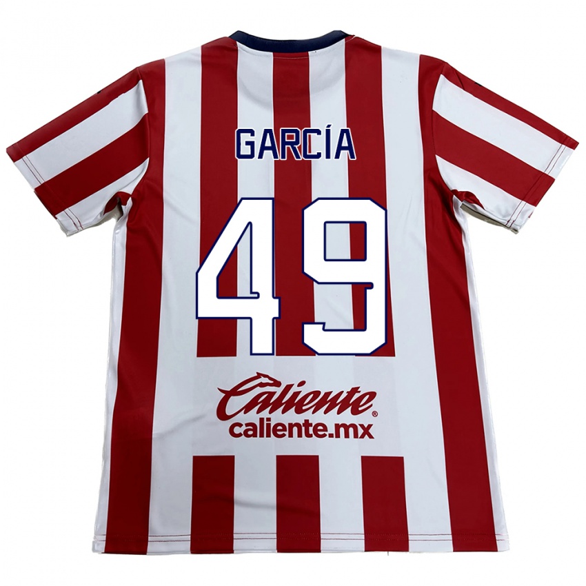 Niño Camiseta Gilberto García #49 Rojo Blanco 1ª Equipación 2024/25 La Camisa México